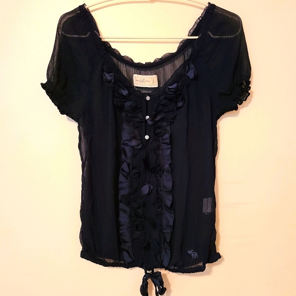 A&F Sheer Blouse - Picture 1 of 2